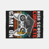 高校生完全ビデオゲーム卒業 フリースブランケット (正面(横))