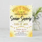 高校生最後の朝のイベントパーティーの招待状 招待状 (スタンド正面)