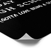 高校生活 最後の始業式 セニオールイヤーTシャツ ポスター (角)
