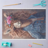 高校生準備ラマ・デコパージュ 薄葉紙 (クラフト)