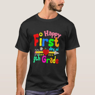 高校生+初めての登校日+先生+学生+バックプリント Tシャツ