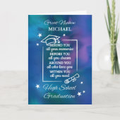 高校素晴らし卒業を自分のものにする甥 カード (正面)