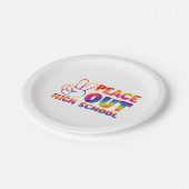 高校絞り染め最終日 ペーパープレート (アングル)