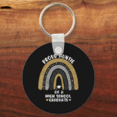 高校誇りを持った卒業生の虹 キーホルダー (正面)