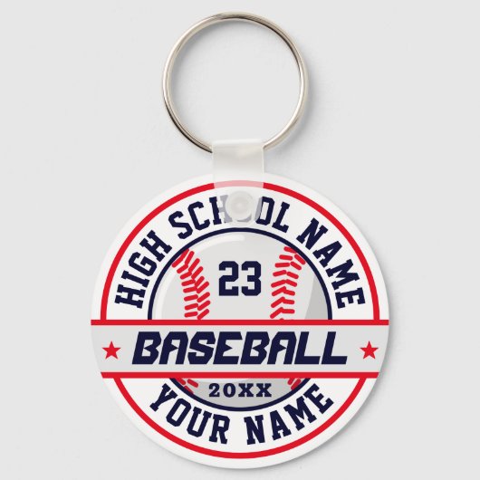 高校野球選手のスポカスタマイズーツ キーホルダー (正面)
