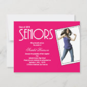 高校高卒業パーティー招待状 招待状 (正面)