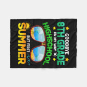 高校1年生への進路夏期卒業生 フリースブランケット (正面(横))