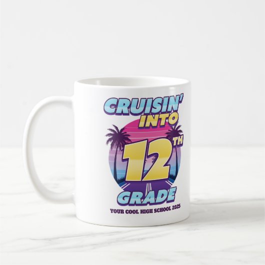 高校3年生のバックトゥスクール コーヒーマグカップ (左)