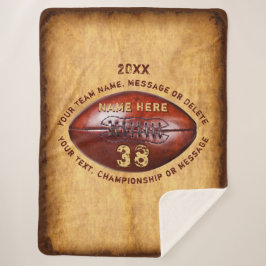 高校3年生フットボール選手のためのギフト シェルパブランケット