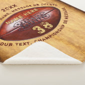 高校3年生フットボール選手のためのギフト シェルパブランケット (3/4)