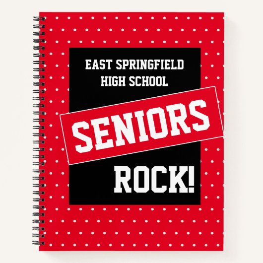 高校3年生新学期渦巻きノート ノートブック (正面)