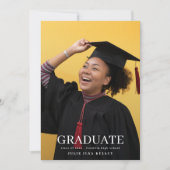 高校4撮数々の影タイポグラフィ卒業生 案内状 (正面)