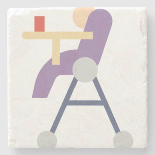 高椅子 ストーンコースター (正面)