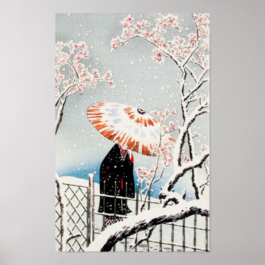 高橋博明の雪の梅(1871年~1945年) ポスター (正面)