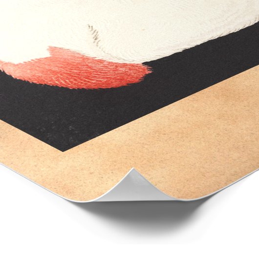 高橋松亭玉猫ポートレート浮世絵 ポスター (角)