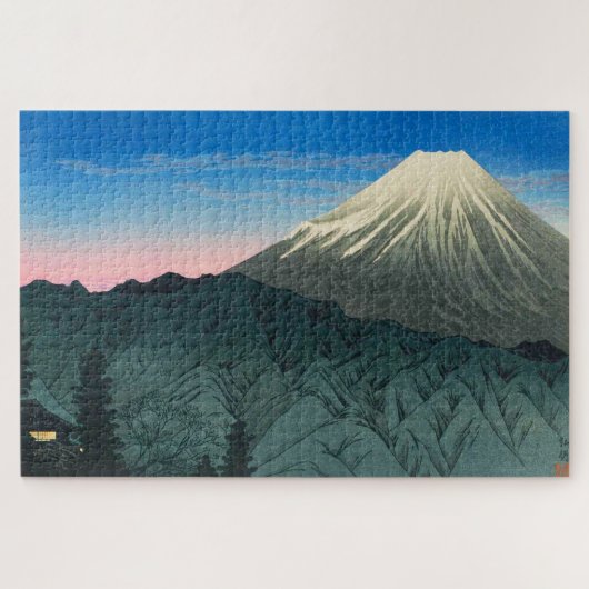 高橋松亭 1932年 箱根からの富士山 ポスター ジグソーパズル (横)