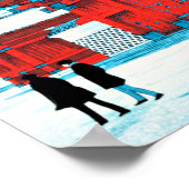 高橋 – 雪の本郷の赤門 ポスター (角)