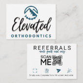 高機能歯科用矯正の紹介カード 名刺 (正面/裏面)