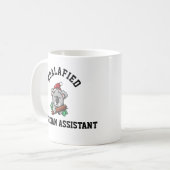 高洗化された医師助手コーヒーマグ コーヒーマグカップ (正面左)