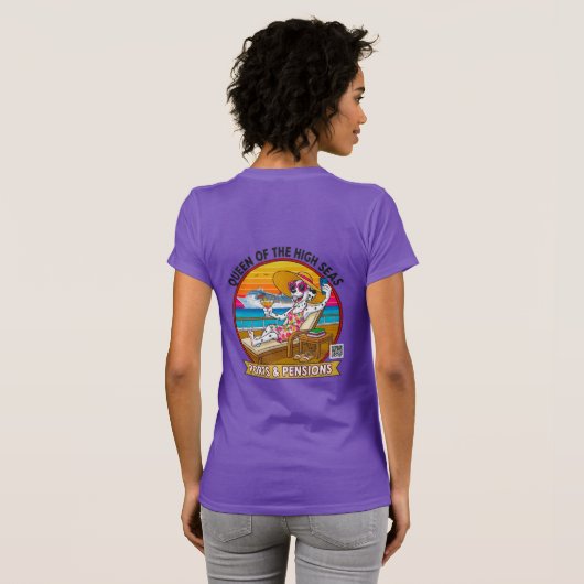 高海の女王バックプリントTシャツ Tシャツ (裏面フル)