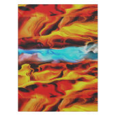 高温冷素子アクリル系ポア抽象芸術 テーブルクロス (正面)