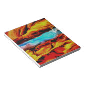 高温冷素子アクリル系ポア抽象芸術 ノートパッド (アングル)