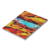 高温冷素子アクリル系ポア抽象芸術 ノートパッド (回転)