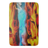 高温冷素子アクリル系ポア抽象芸術 バスマット (正面縦)