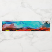 高温冷素子アクリル系ポア抽象芸術 ペットボトルラベル (シングルラベル)