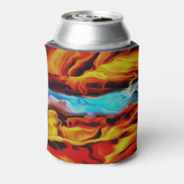 高温冷素子アクリル系ポア抽象芸術 缶クーラー