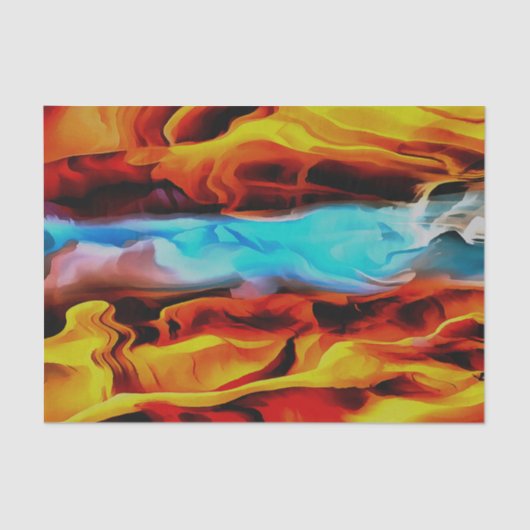 高温冷素子アクリル系ポア抽象芸術 薄葉紙 (正面)