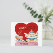 高温多湿のバレンタイン シーズンポストカード (スタンド正面)