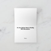 高温天気予報Menopauseグリーティングカード シーズンカード (内部)