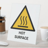 高温警告面、極端な熱注意 台座サイン (インサイチュ)