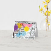 高潔な女性の誕生日の挨拶 カード (黄色い花)