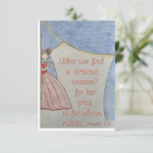 高潔な女性サンキューカード サンキューカード (スタンド正面)