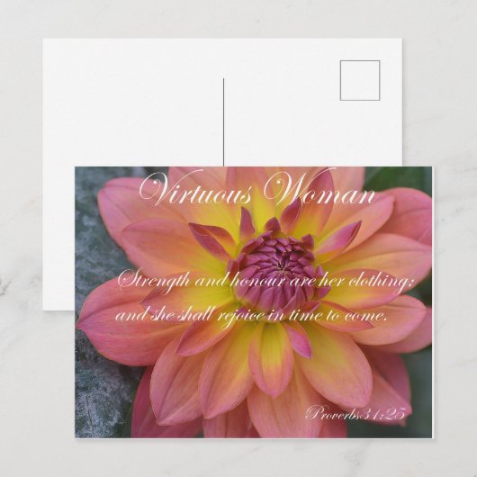 高潔な女性 ポストカード (正面/裏面)