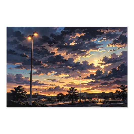 高画質な編集済み風景アート フォトプリント            (正面)