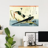 高知 – 広重の魚カラフルプリント ポスター (ホームオフィス)
