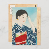 高砂の着物を着た美しい100人の姿 ポストカード (正面/裏面)