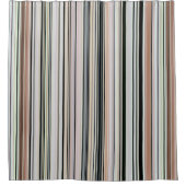 高社会ヴィンテージビーチストライプ002 シャワーカーテン (正面)