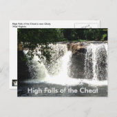 高秋チート川WV滝はがき ポストカード (正面/裏面)