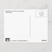 高秋チート川WV滝はがき ポストカード (裏面)