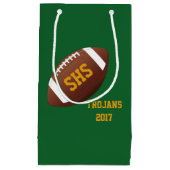 高等学校のフットボール・チームの帰郷のパーティーのバッグ スモールペーパーバッグ (正面)
