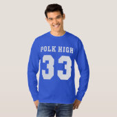 高等学校のフットボール Tシャツ (正面フル)