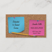 高等学校の先生の名刺-ポスト・イット 名刺 (裏面)