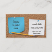 高等学校の先生の名刺-ポスト・イット 名刺 (裏面)