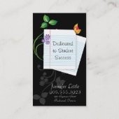 高等学校の先生の名刺-並べられた紙 名刺 (裏面)