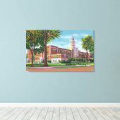 高等学校の外観 キャンバスプリント (インサイチュ (ウッドフロア))