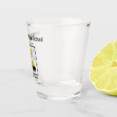 高等学校の懇親会のカスタムで黒い金ゴールド ショットグラス (右)